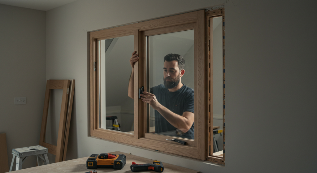 Installation de menuiserie